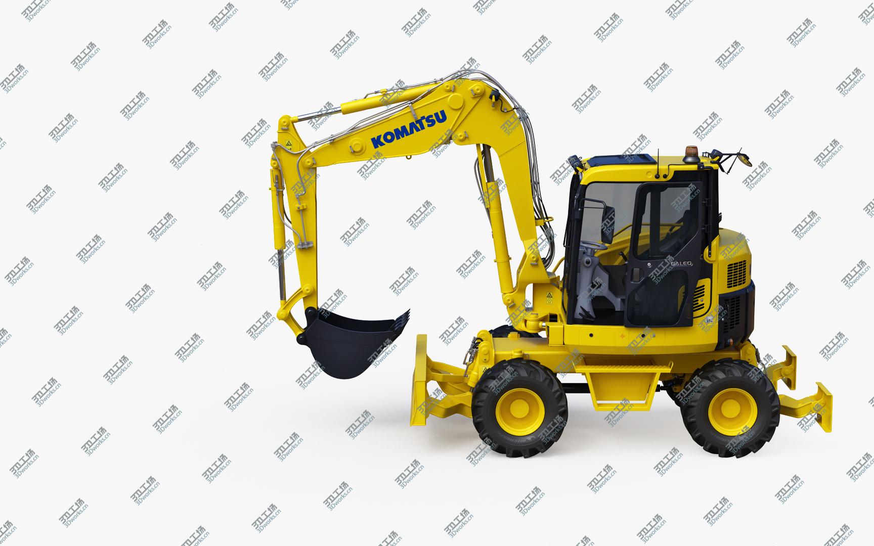 images/goods_img/202104091/3D Wheeled Excavator Komatsu PW98MR-8 New 2/4.jpg